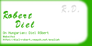 robert diel business card